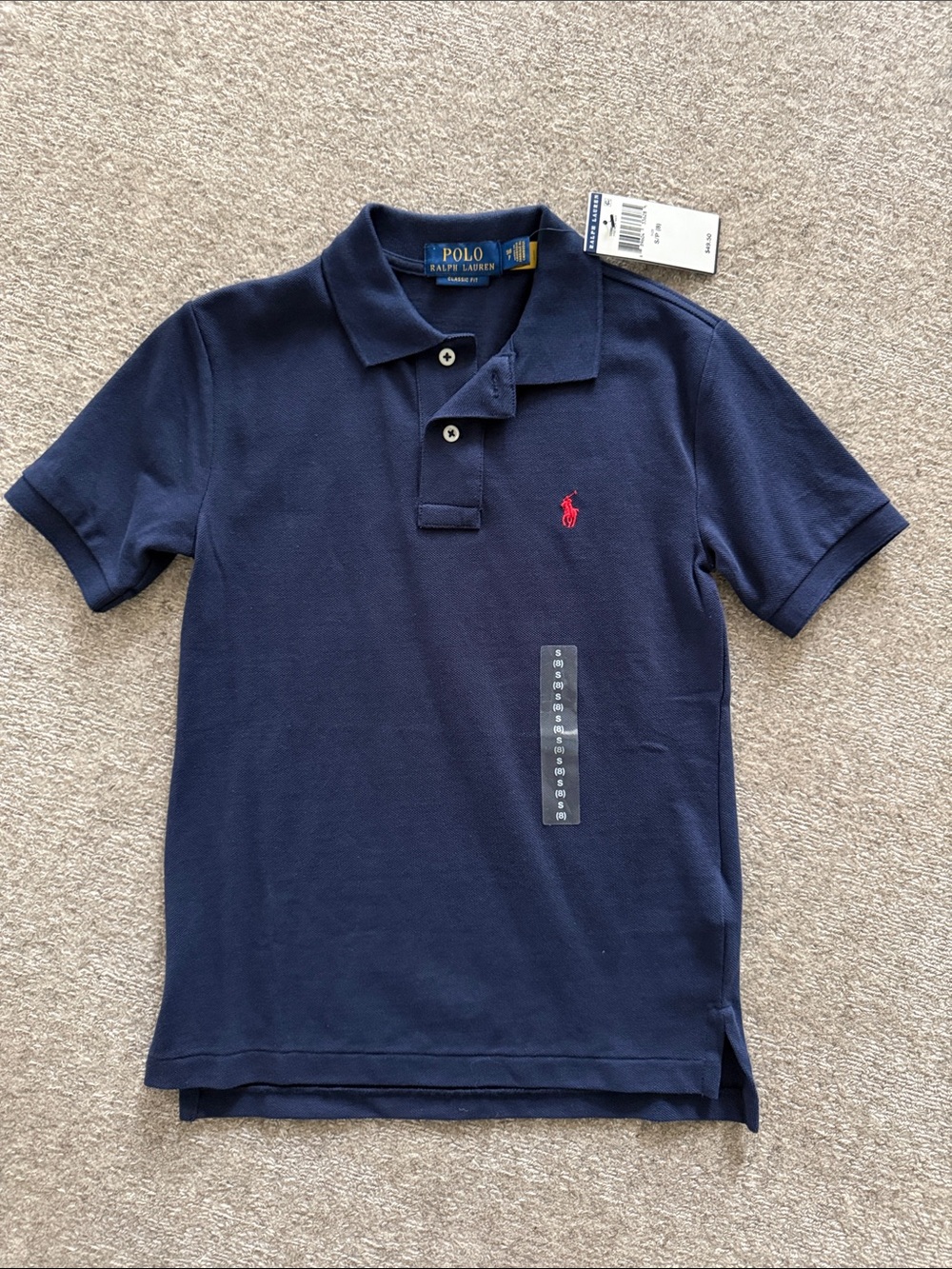 NWT Polo by Ralph Lauren Navy Polo Size: 8
